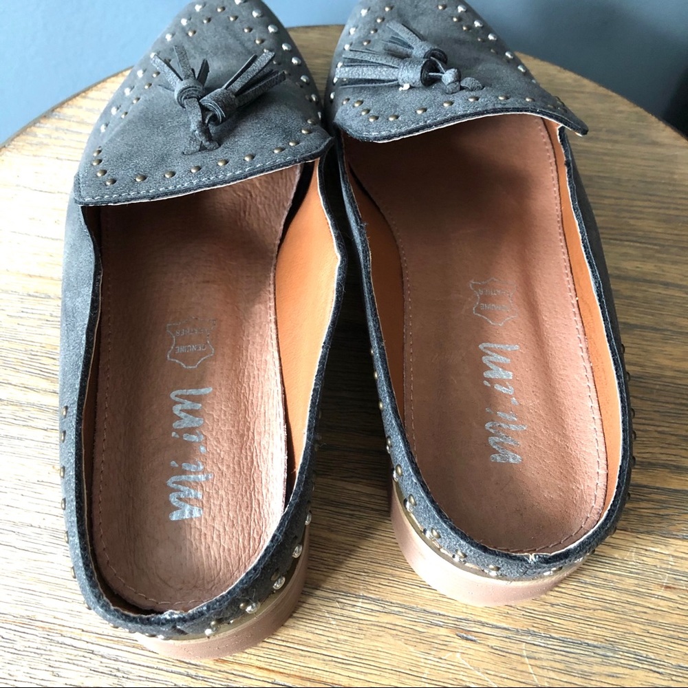 MI.IM Aldine Slip in Mule Charcoal - Picture 6 of 9